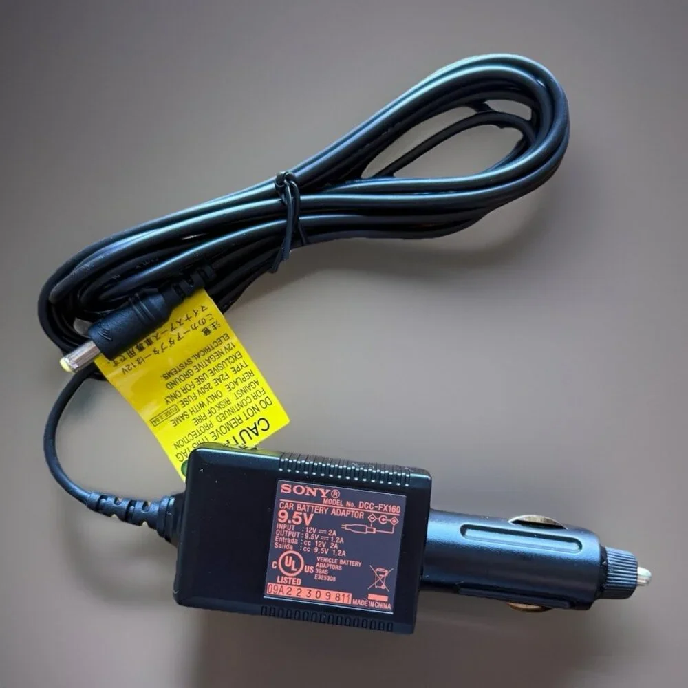 Genuine Sony 9.5V‎ Car Battery Adapter Charger Model DCC-FX160-NEW OEM Authentic